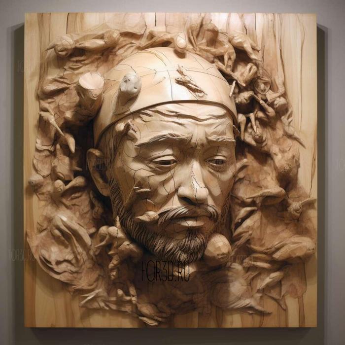 david choe 1 stl model for CNC